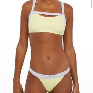 NWT ONIA LINA BIKINI SET - Yellow & Periwinkle